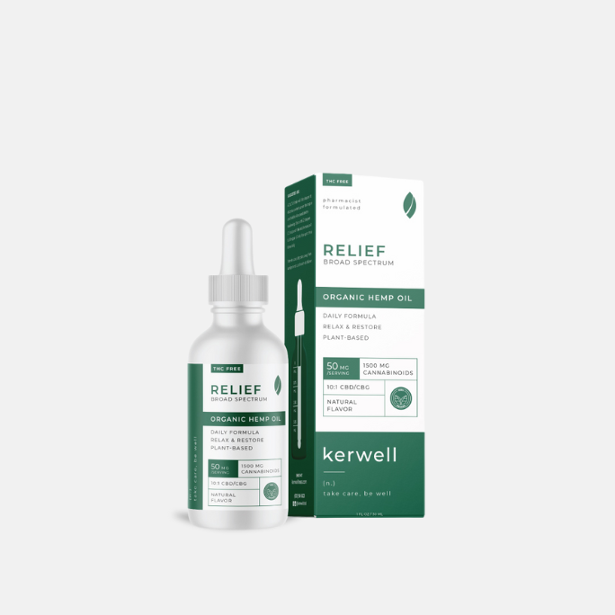 Relief Tincture THC Free (CBD:CBG) Case